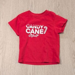 Candy Cane Crew Kids Red T-Shirt